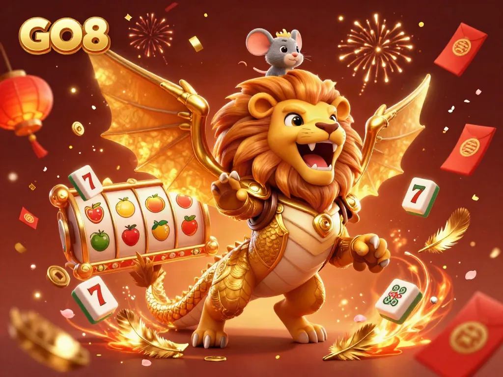 Experience GO8’s dynamic casino energy with golden chimera and rich gaming elements.