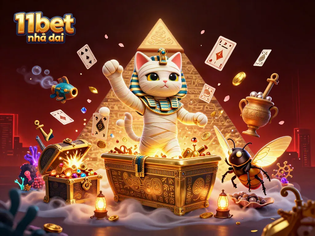 Place your bets with 11bet nhà cái while uncovering riches in this vibrant casino scene.