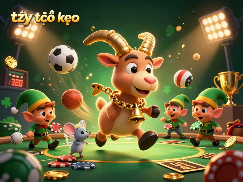 Enhance your betting strategy with tỷ lệ kèo at this vibrant, action-packed casino illustration.