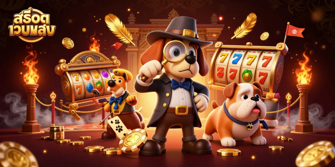 Uncover exciting treasures with สล็อตเว็บตรง in this vibrant 3D detective illustration.