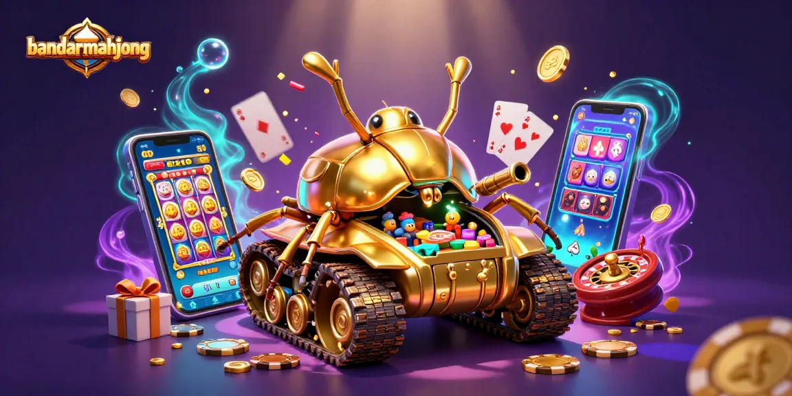 Experience the excitement of bandarmahjong's casino atmosphere with vibrant slot games and golden rewards.